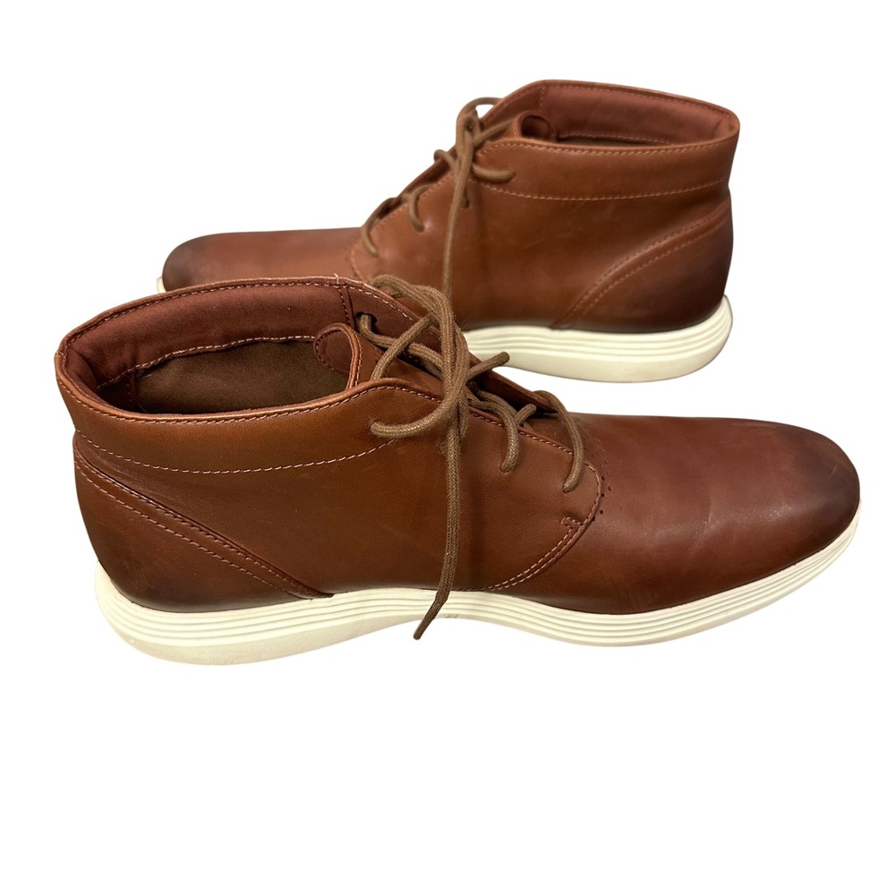 Cole Haan Grand Tour Chukka 10.5M Brown Leather Business Casual Athleisure
